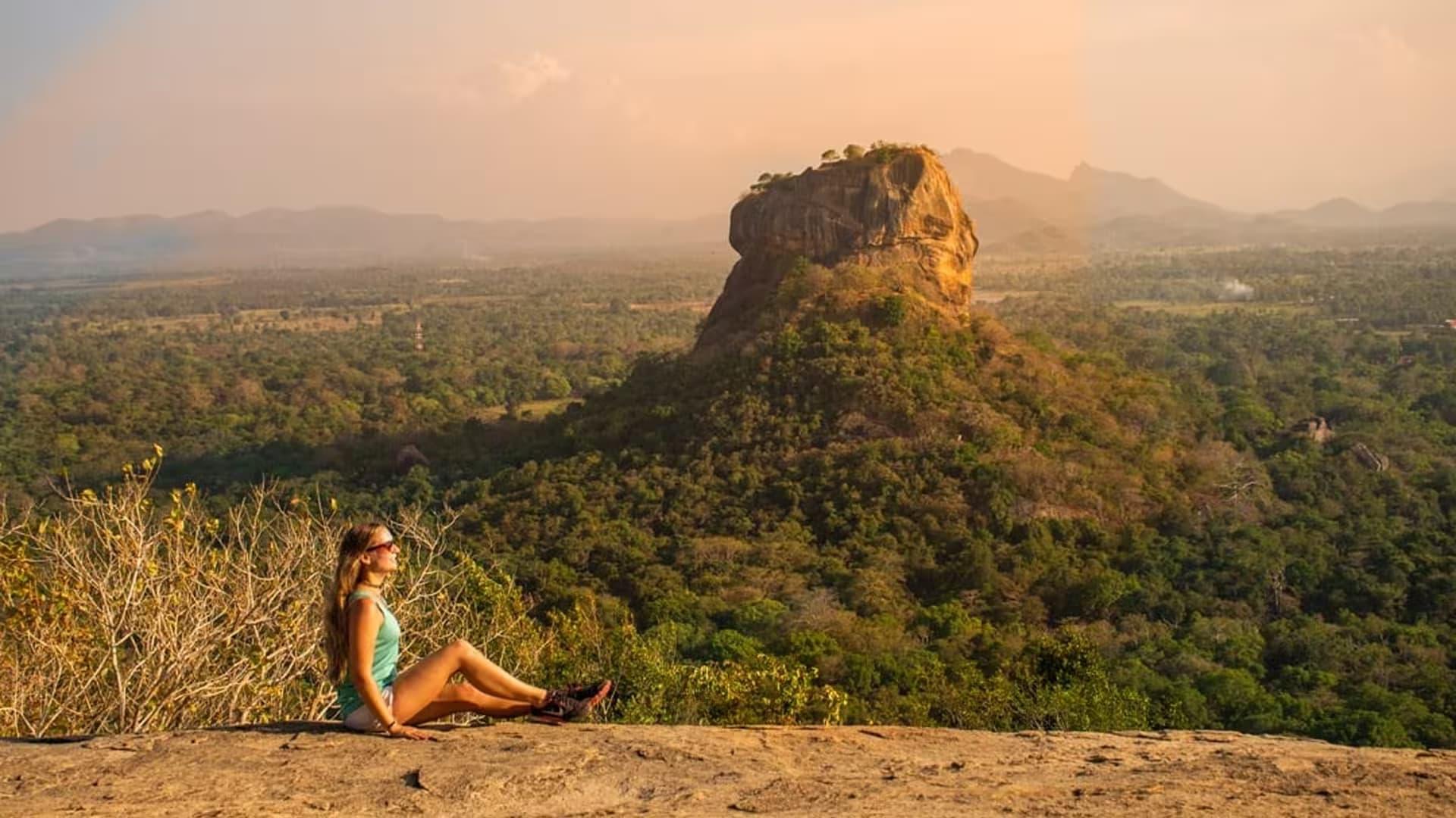 View of Sigiriya from Pidurangala Rock